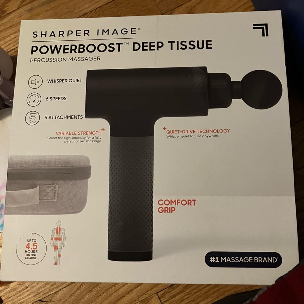 Sharper Image Black Percussion Massager